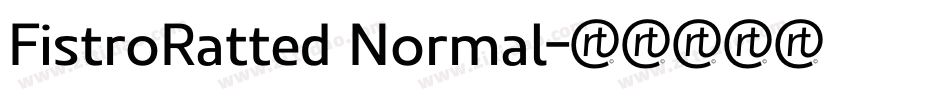 FistroRatted Normal字体转换